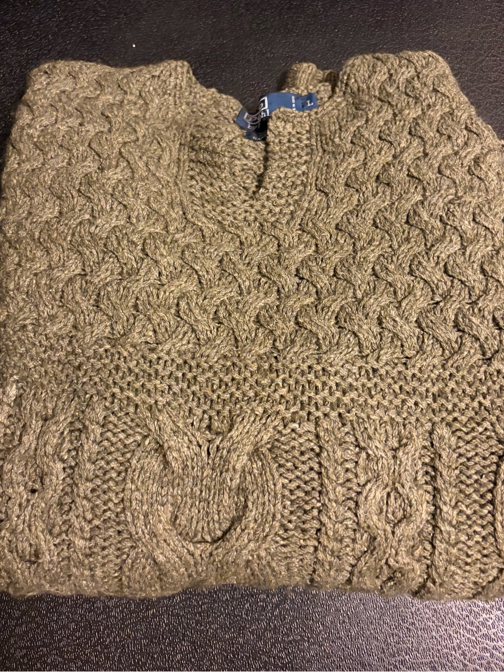 Men’s Polo Ralph Lauren Cable knit Wool Sweater.